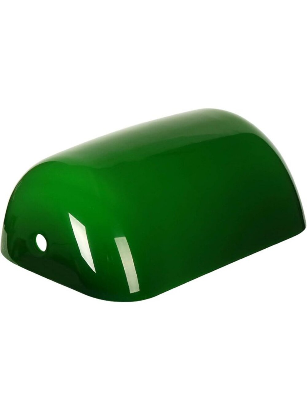 Stylish Green Glass Bankers Lamp Shade Replacement Cover - 8.85" x 5.11